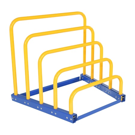 Vestil Variable Height Sheet Rack Knock Down Blue Powder Coat Steel VHSR-4BA-KD
